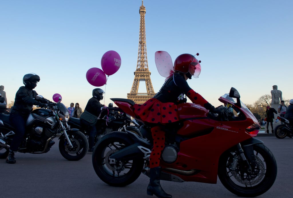 In Paris, women took to motorcycles for an All Women on Bikes event