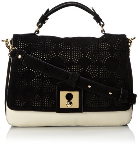 Orla Kiely Punched Square Flower Rosemary Top Handle Bag ($398)