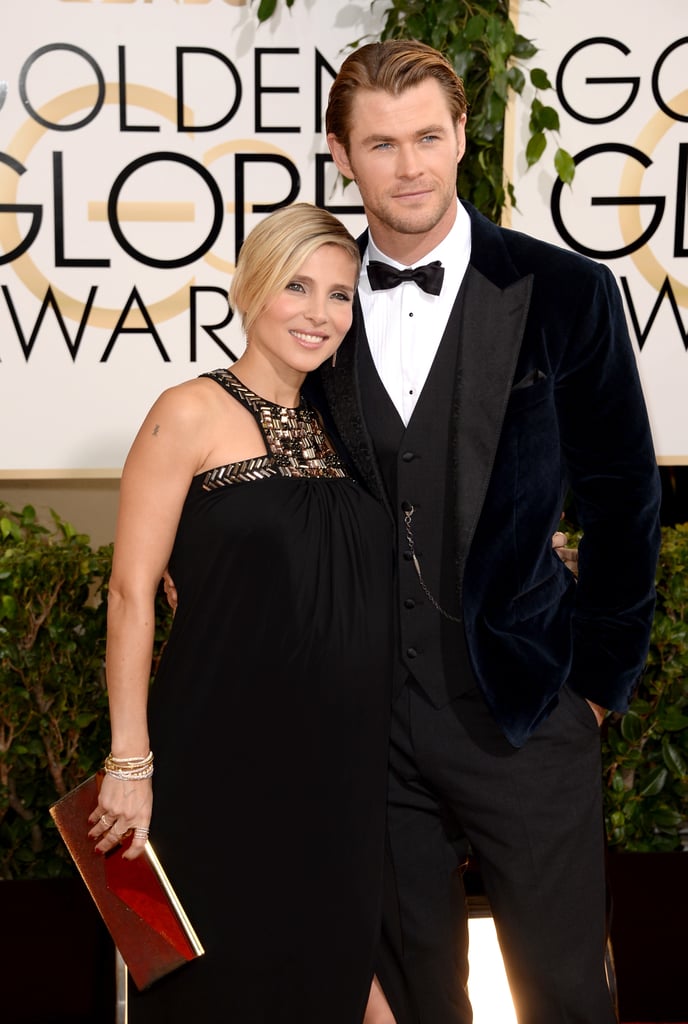 Chris Hemsworth and Elsa Pataky at the Golden Globes 2014