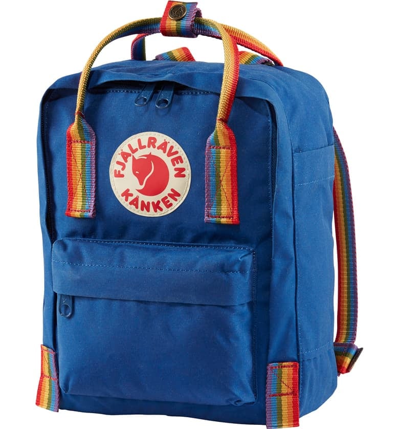 Fjällräven Mini Kånken Rainbow Water Resistant 13-Inch Laptop Backpack