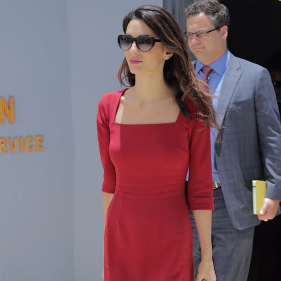 amal clooney work outfits