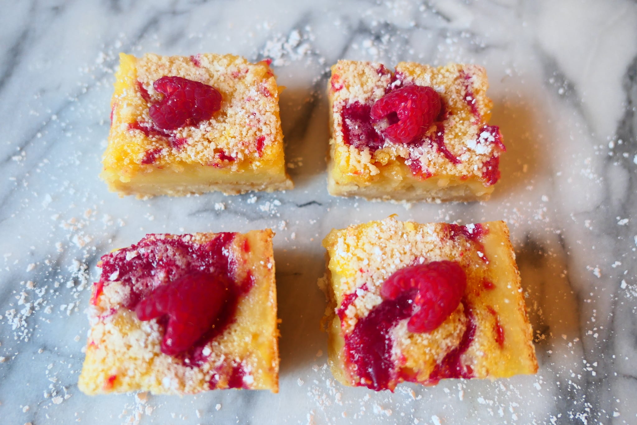 CBD Lemon Bliss Bars with Powdered Sugar