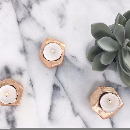 DIY Rose Gold Tea Light Holders