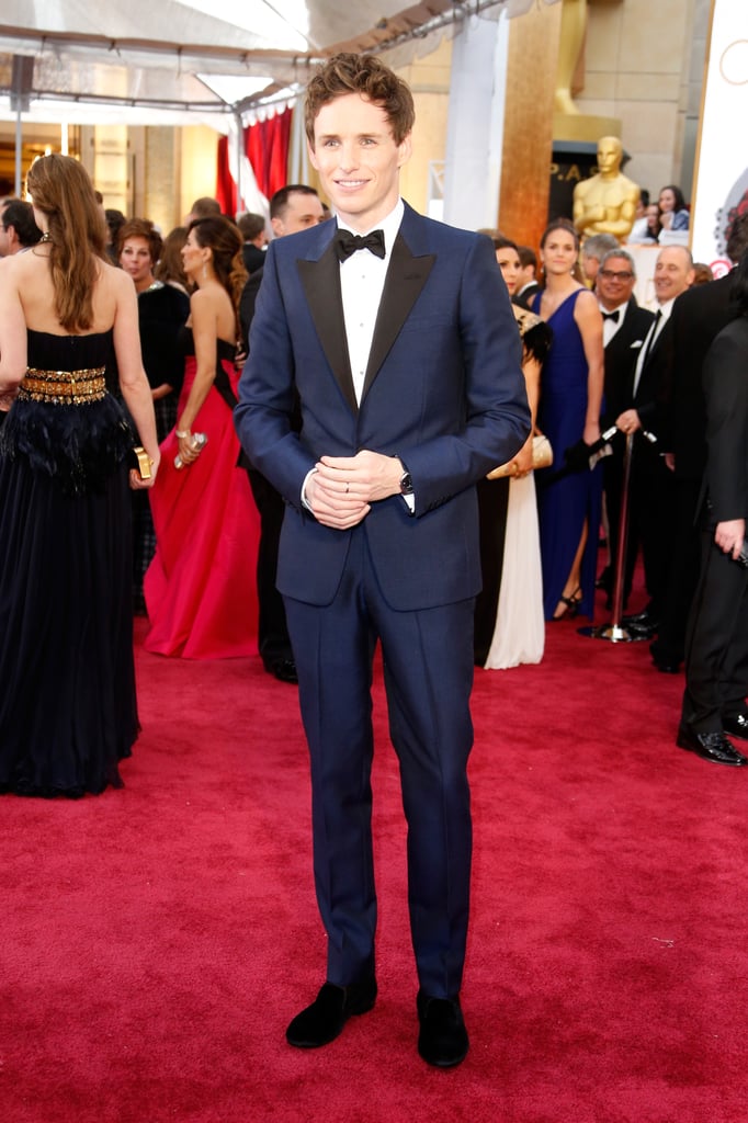 Blue and black: a classic combination for the 2015 Academy Awards.