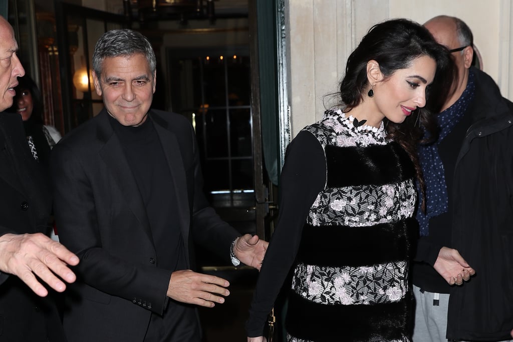 George and Amal Clooney Out in Paris February 2017