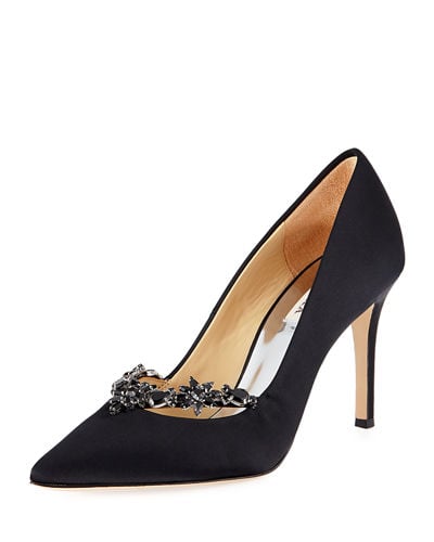 Badgley Mischka Venetia Embellished Evening Pumps