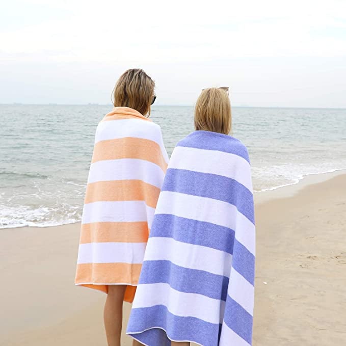 The Beach Towel - Vintage Green Check