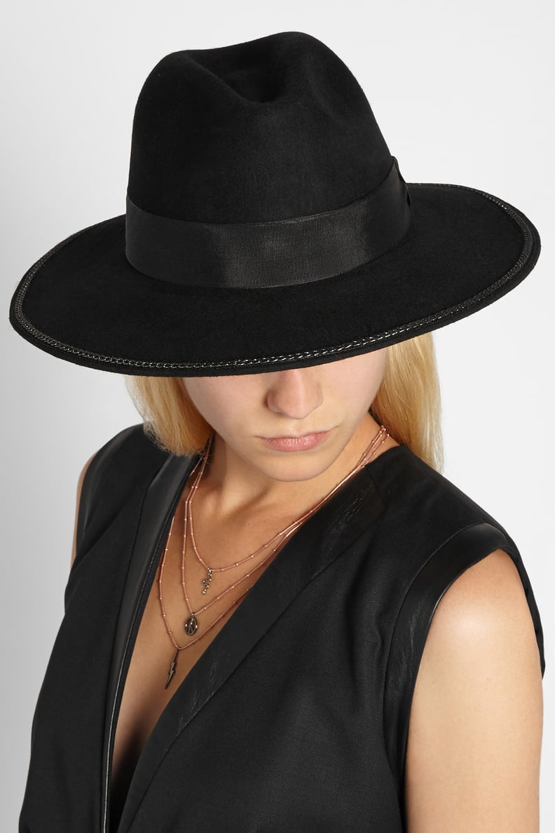 Karl Lagerfeld Wool Felt Fedora Hat