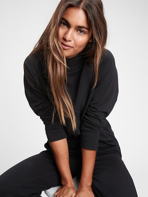 Funnel-Neck Sweatshirt
