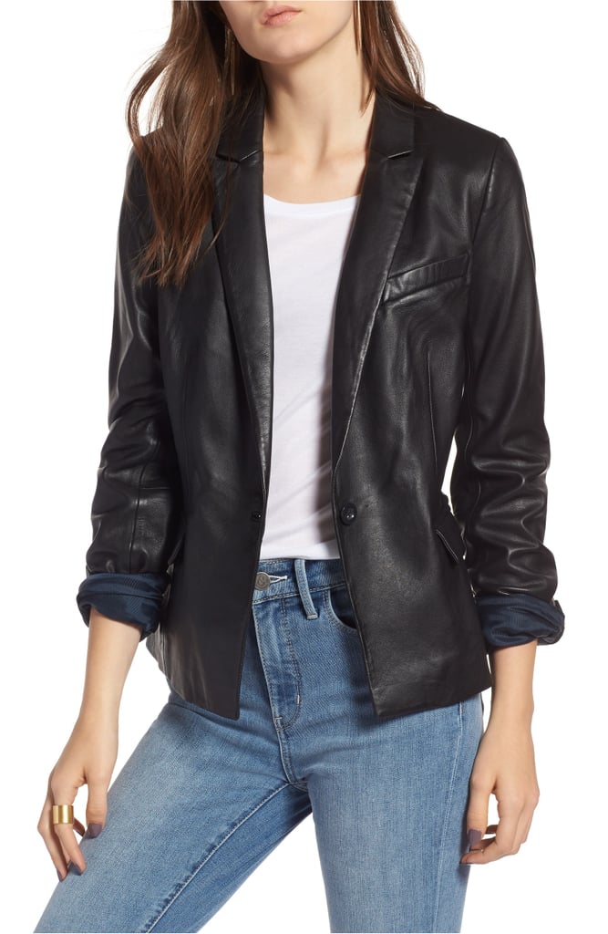 Treasure & Bond Leather Blazer