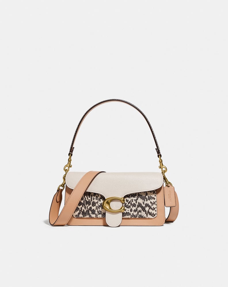 Tabby Shoulder Bag 26 in Colorblock With Snakeskin Detail