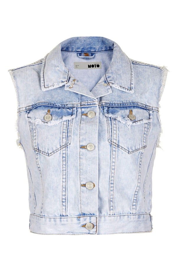How to Wear a Denim Vest | POPSUGAR Fashion