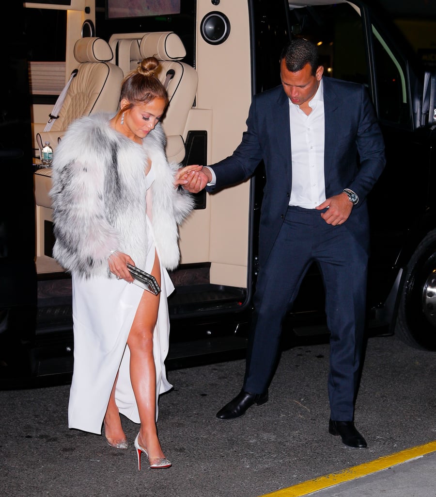 Jennifer Lopez White Elie Saab Dress at Second Act Afterparty