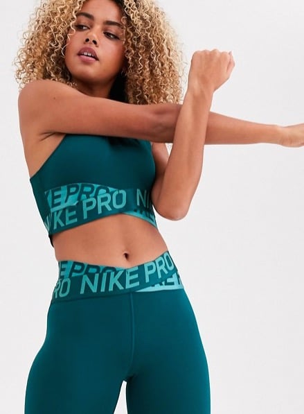 Nike Pro Training Crossover Set in Teal, 22 Workout Pieces From ASOS  That'll Make You Actually Want to Go Back to Spin