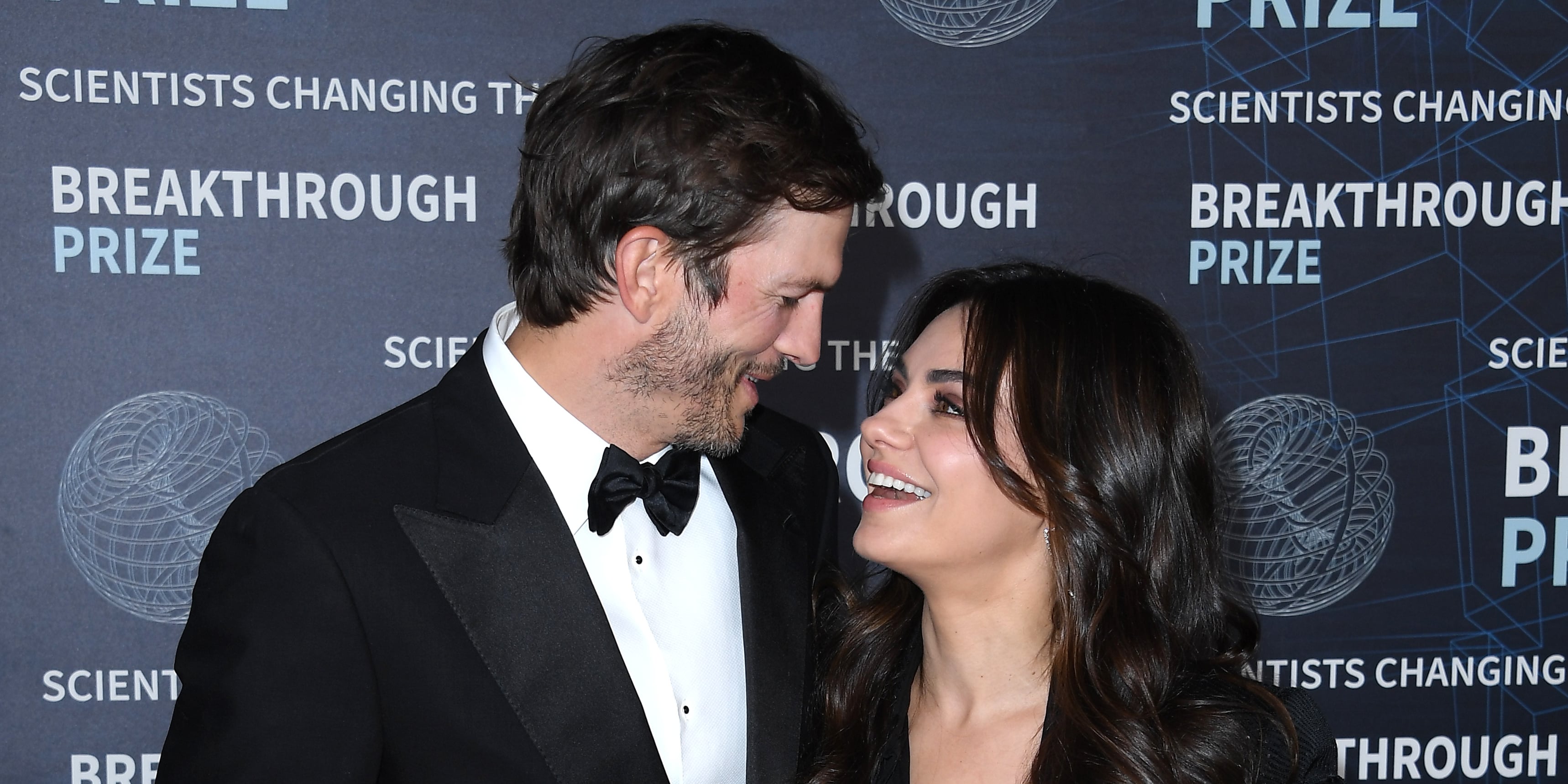 Mila Kunis and Ashton Kutcher at Breakthrough Prize Ceremony | PS Celebrity