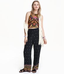 H&M LOVES COACHELLA Patterned Pants