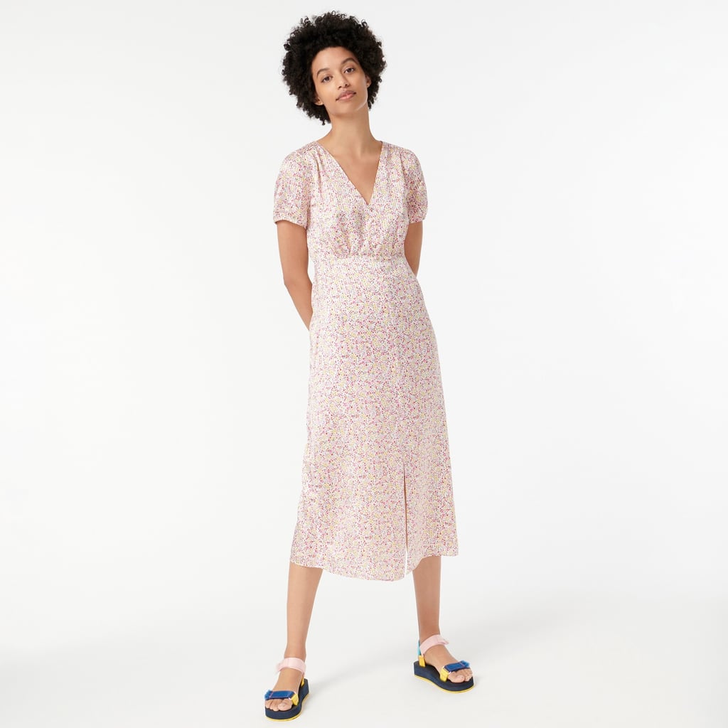 V-Neck Midi Dress