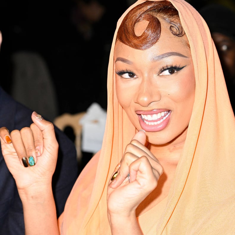 Megan Thee Stallion's Mismatched Short Nails