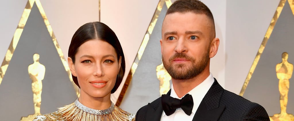 Justin Timberlake and Jessica Biel at the 2017 Oscars