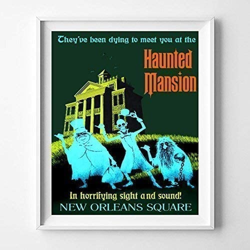 Disneyland The Haunted Mansion Wall Art Poster