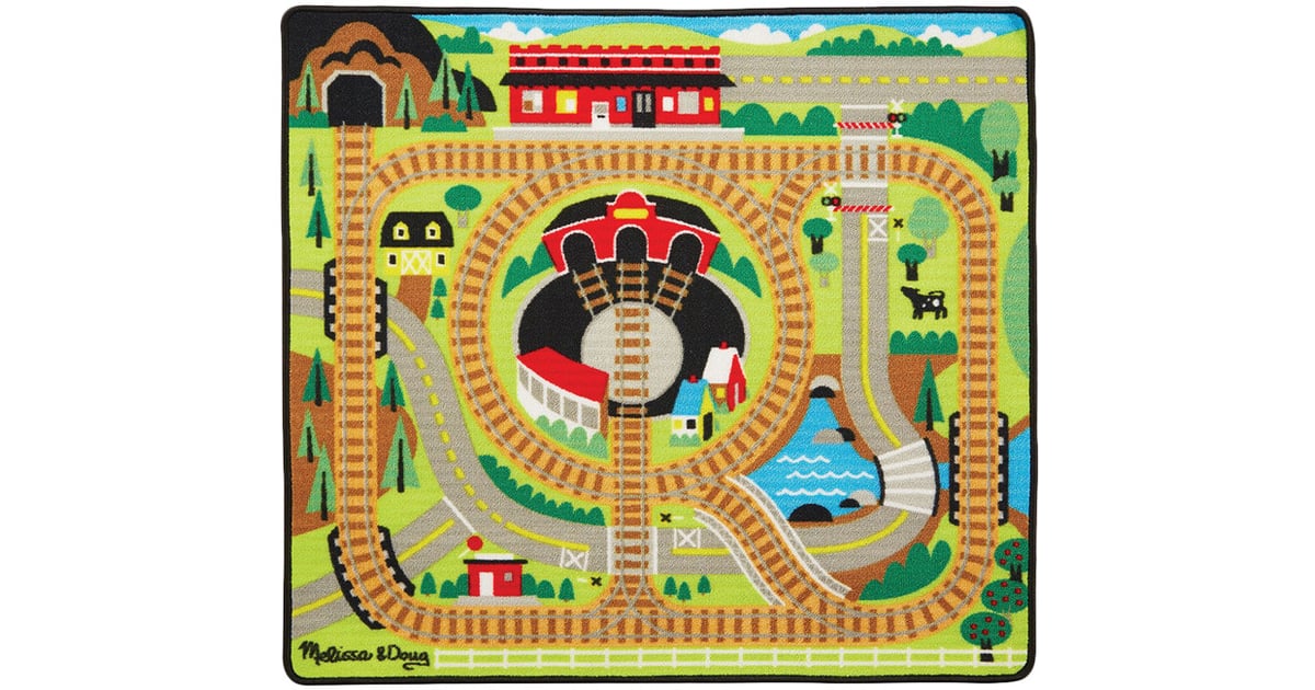 Melissa & Doug Round the Rails Train Rug Train Gifts For Kids POPSUGAR Family Photo 4