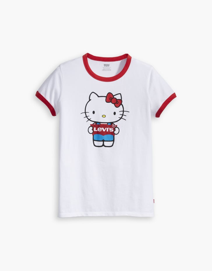 Levi's x Hello Kitty Ringer Tee Shirt | You've Got to Be Kitten Me — Levi's  New Hello Kitty Collection Is Too Cute For Words | POPSUGAR Fashion Photo 26