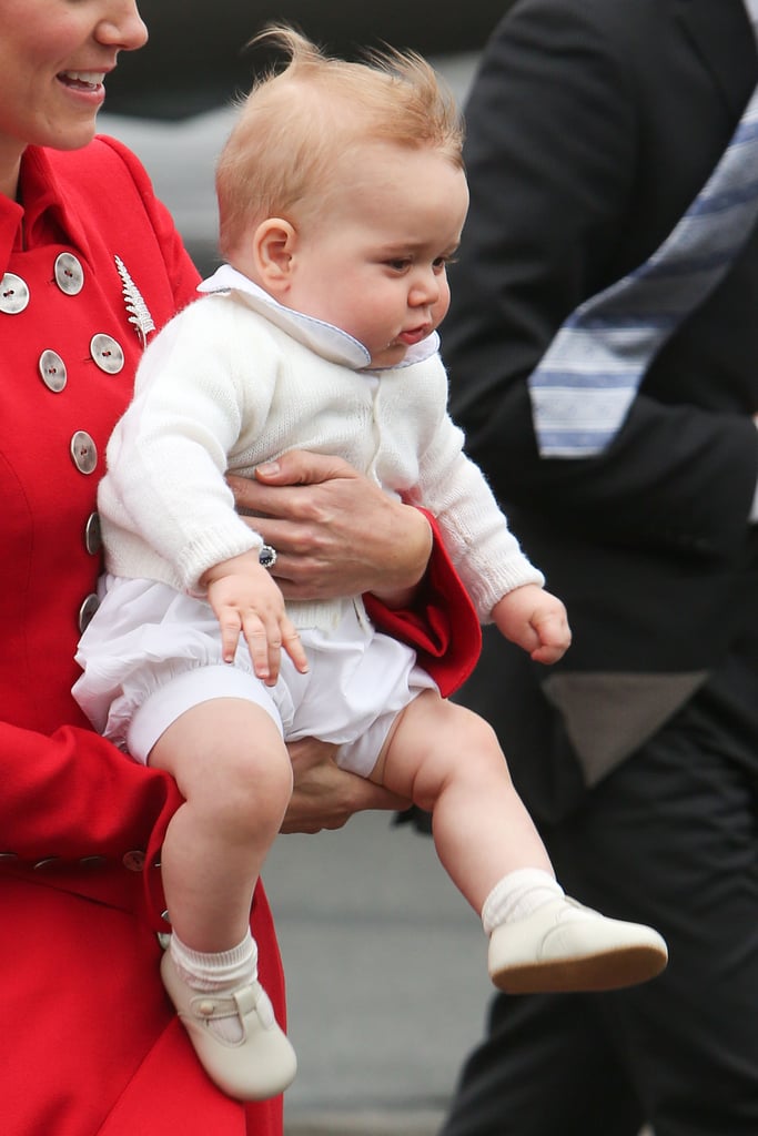 George's arrival in New Zealand on April 7.