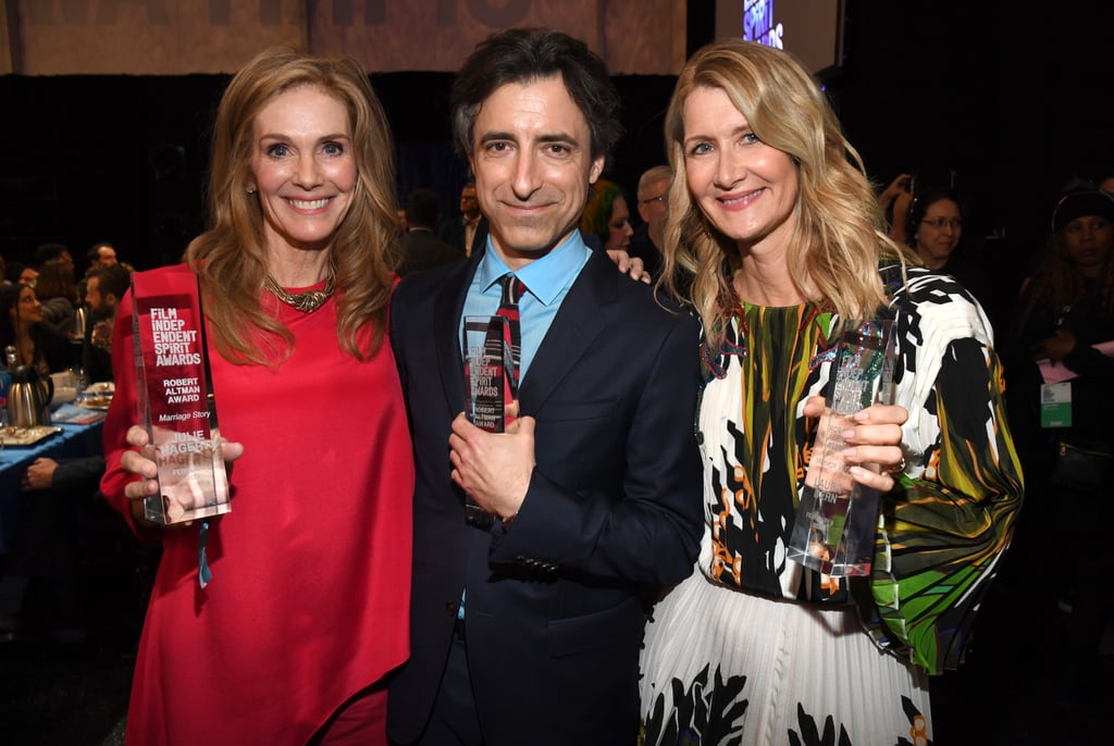 Julie Hagerty, Noah Baumbach, and Laura Dern at the 2020 Spirit Awards