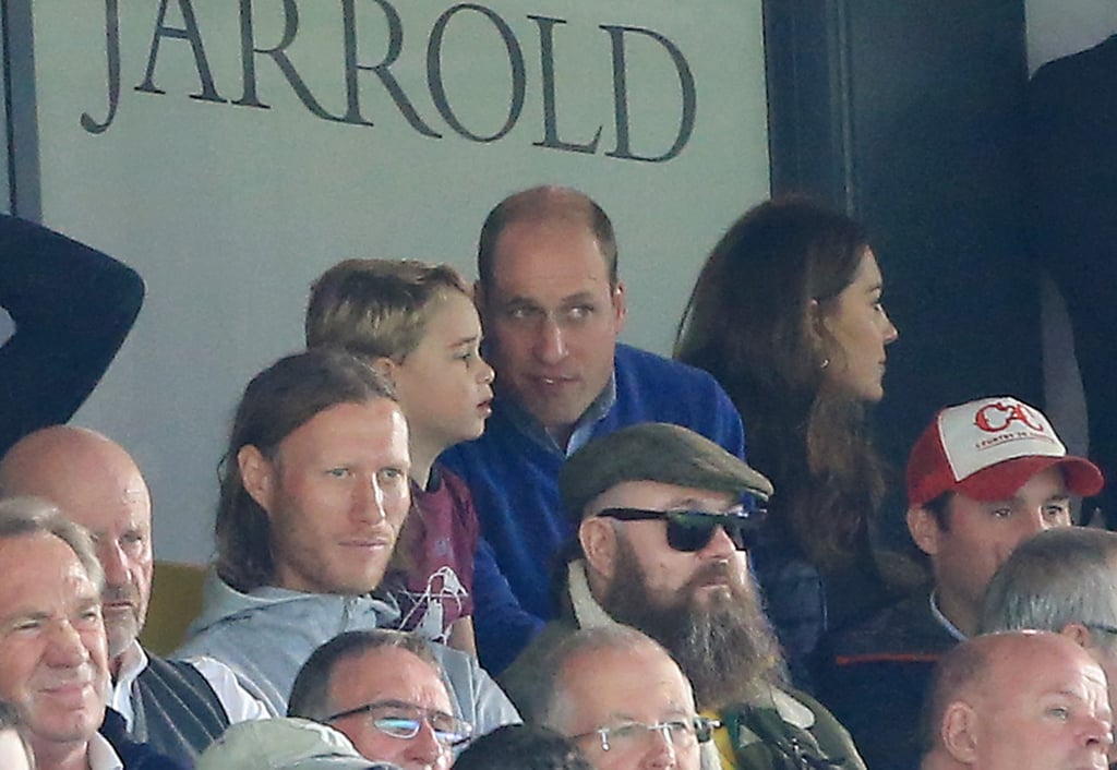 William, Kate, George, and Charlotte at Soccer Game Pictures