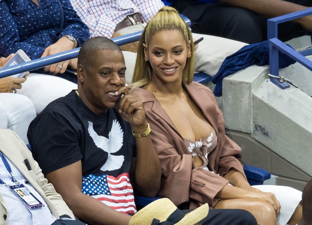 Beyonce and Jay Z Watching Serena Williams at the US Open