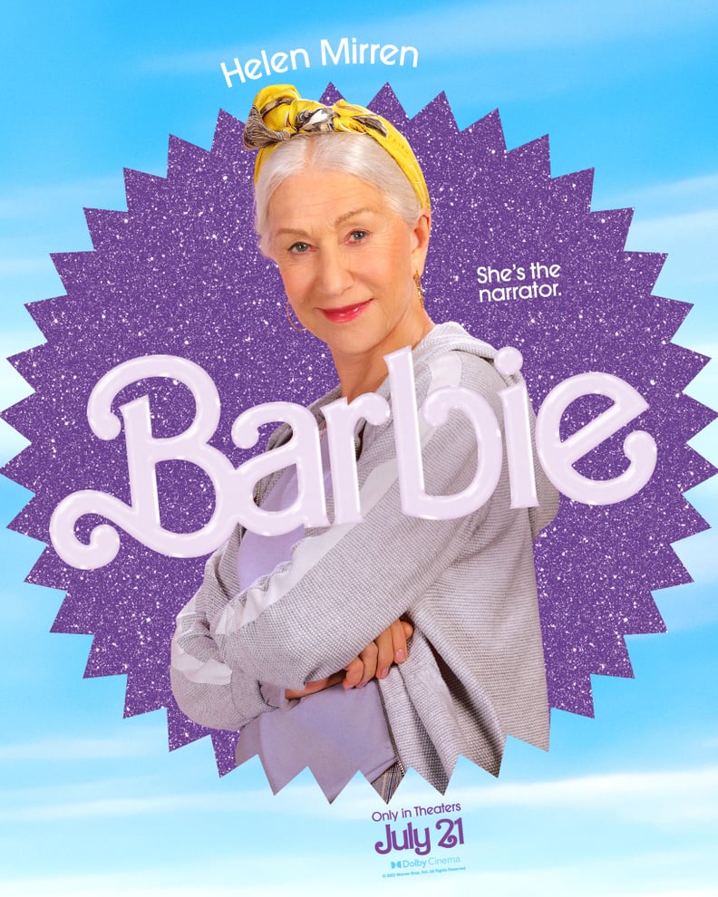 Helen Mirren's "Barbie" Poster