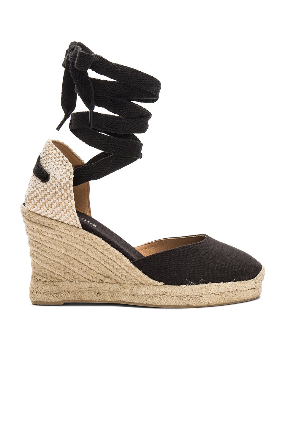 Soludos Tall Wedge in Black | Meghan 