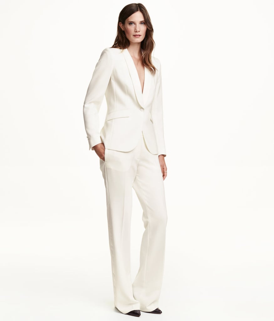 H&M Tuxedo Jacket ($55) and Tuxedo Pants ($35) | What to Wear to Host a ...