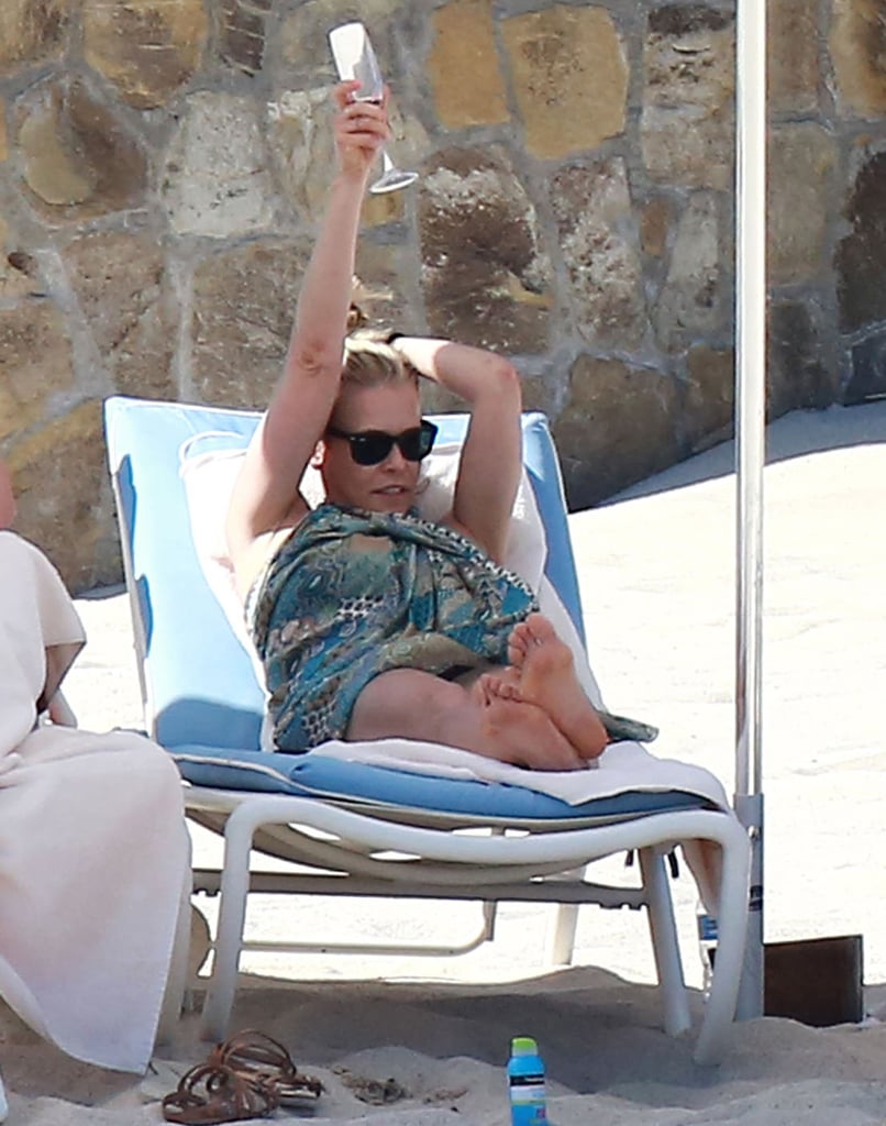 Chelsea Handler Wears Underwear on Beach March 2016