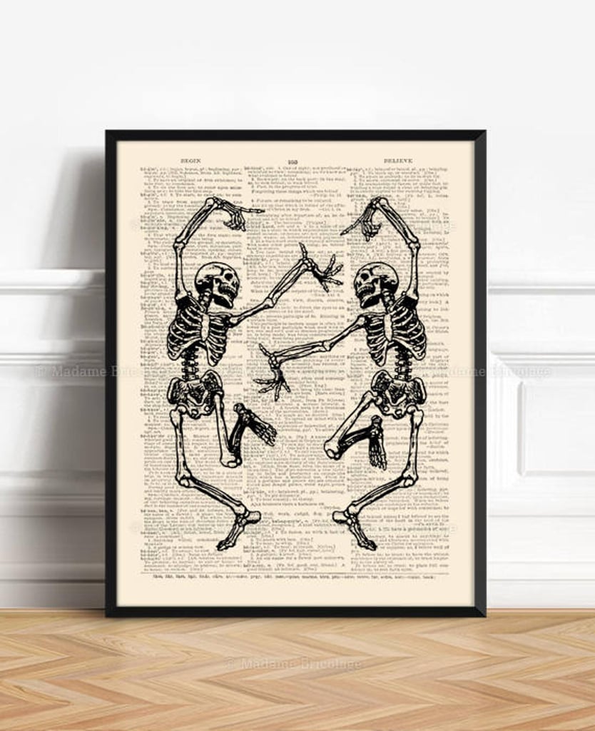 Dancing Skeletons Halloween Decor