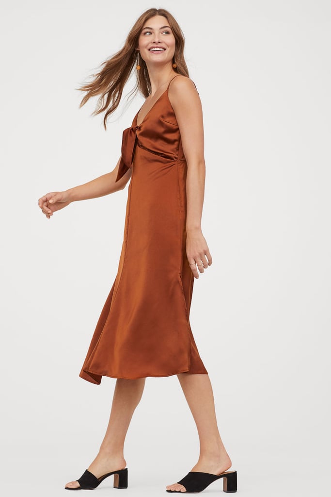 H&M Satin Dress with Ties