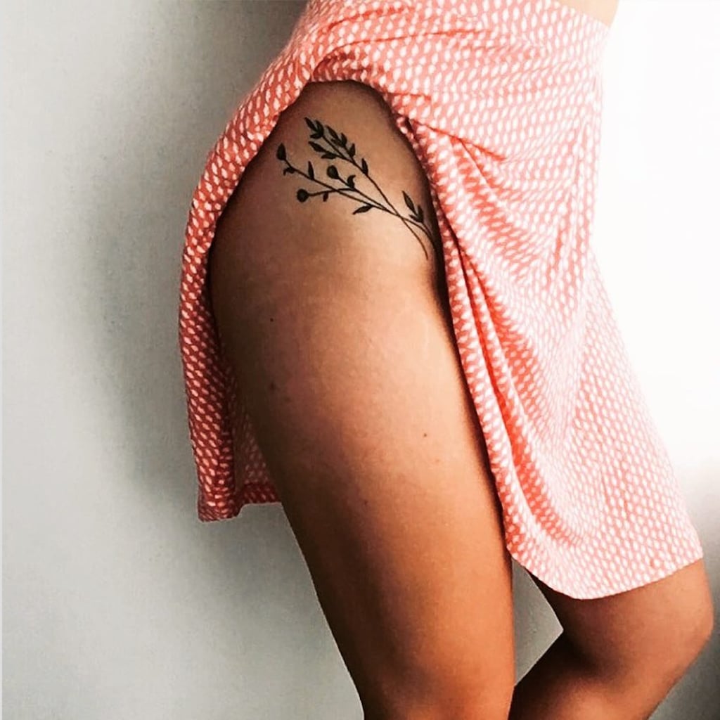 12 Pretty and Meaningful Thigh Tattoos  Brit  Co