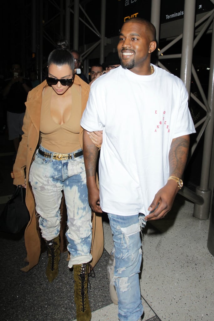 Kim Kardashian and Kanye West Out in LA May 2016