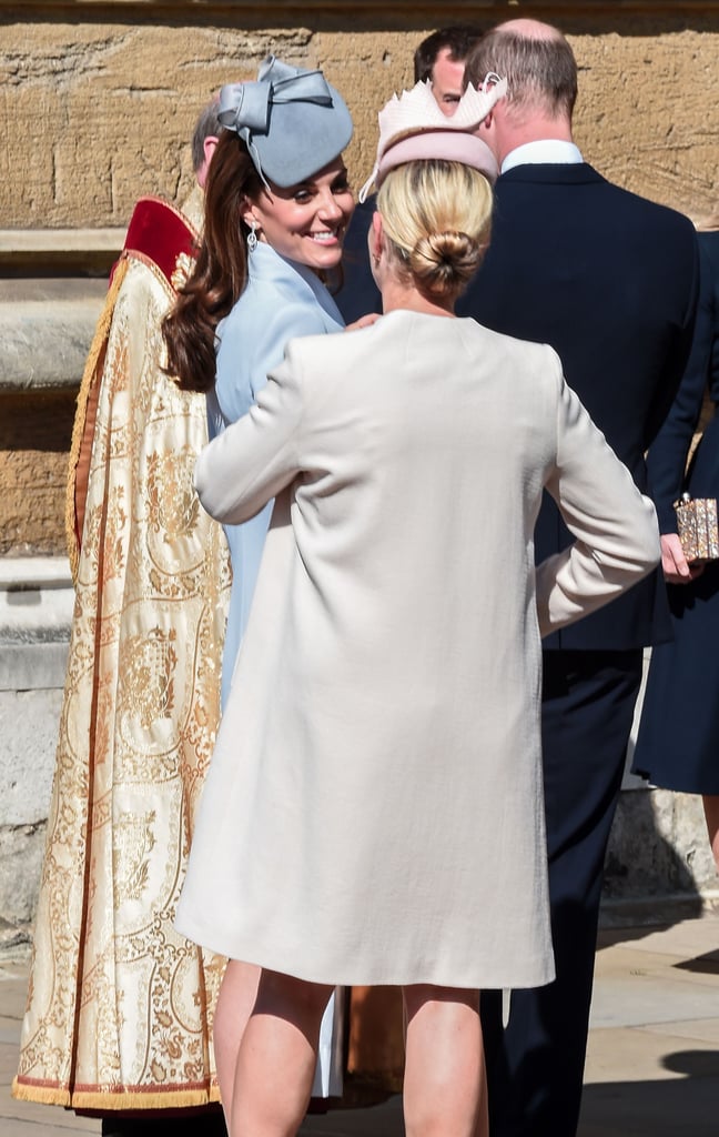 Kate Middleton Blue Coat on Easter 2019