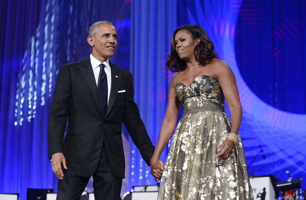 Barack and Michelle Obama at Black Caucus Awards Dinner 2016