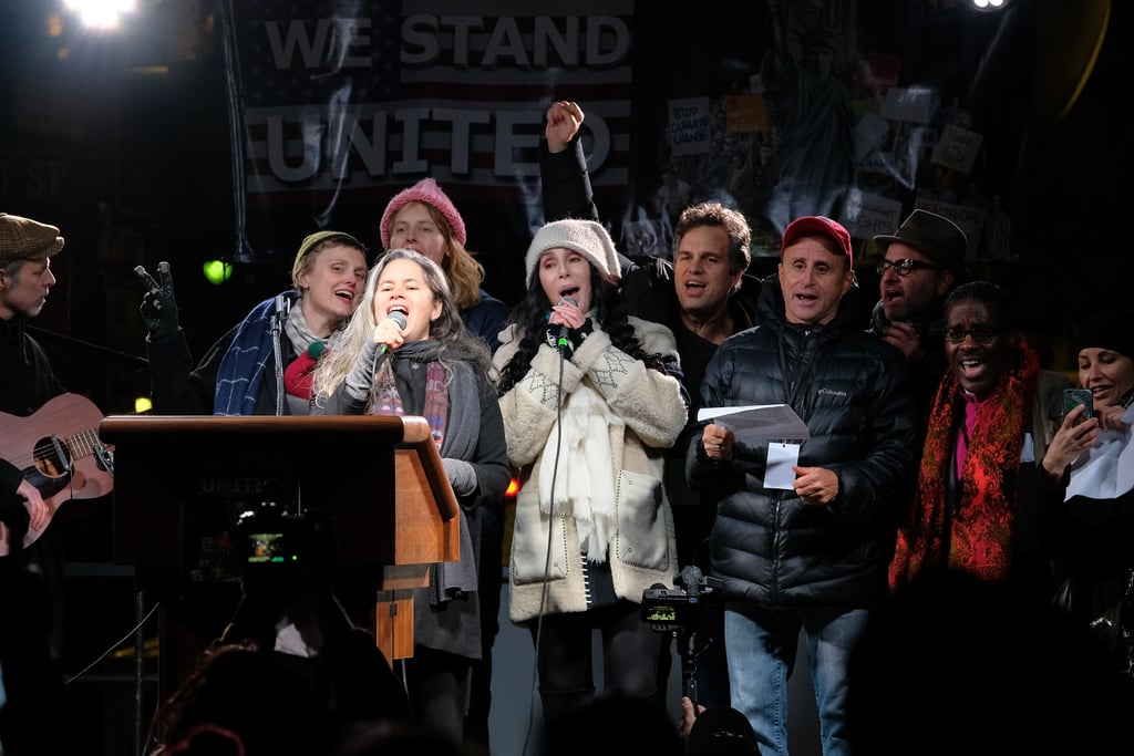 Celebrities at the We Stand United NYC Rally January 2017