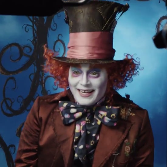 Johnny Depp Dresses Up as the Mad Hatter at Disneyland