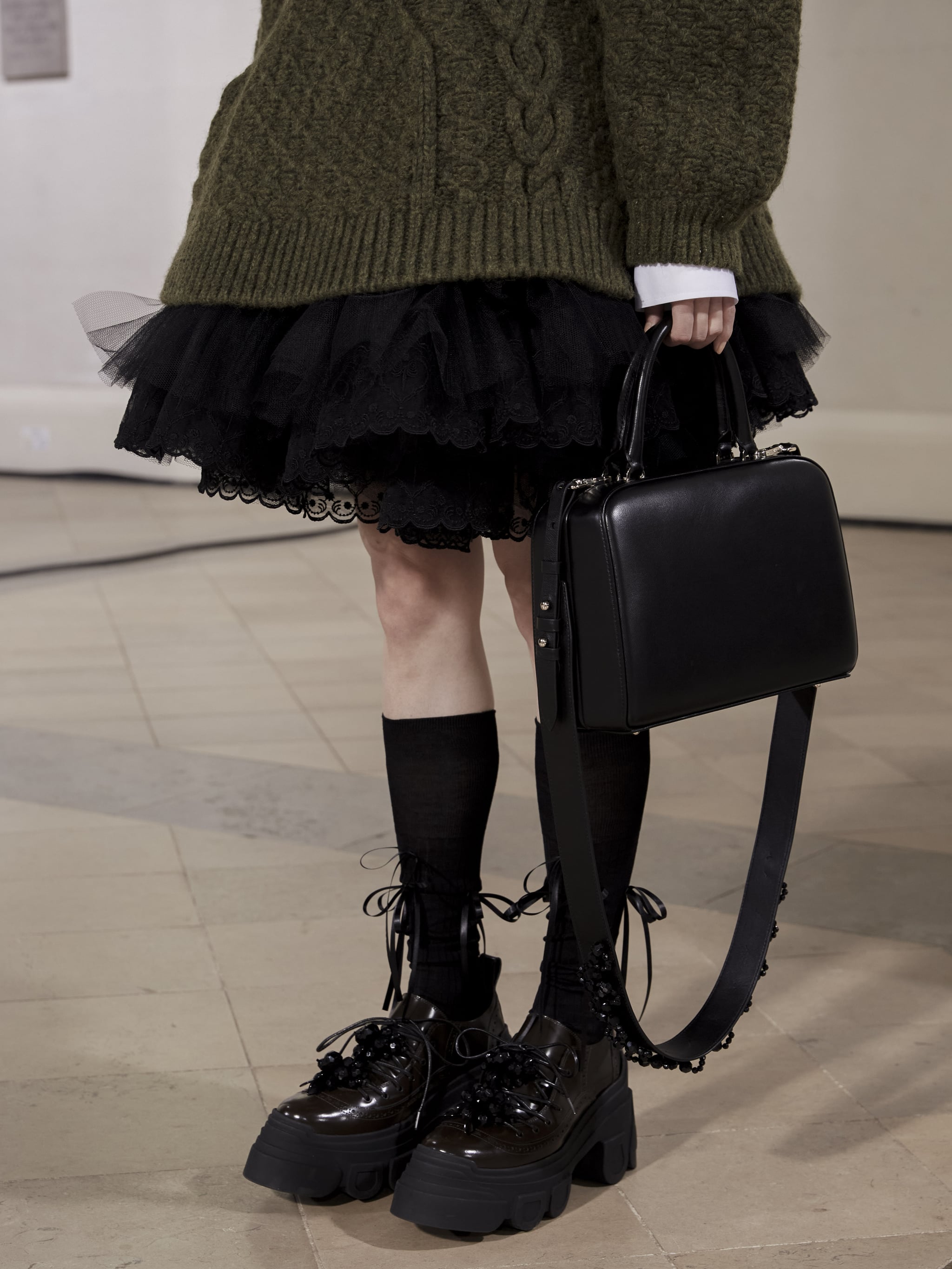 Simone Rocha Autumn 2021 Features Patchwork and Regencycore
