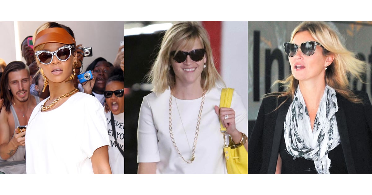 Celebrities Wearing CatEye Sunglasses POPSUGAR Fashion