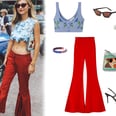 I Want to Be Wearing That: A Floral Crop Top and Red Flares