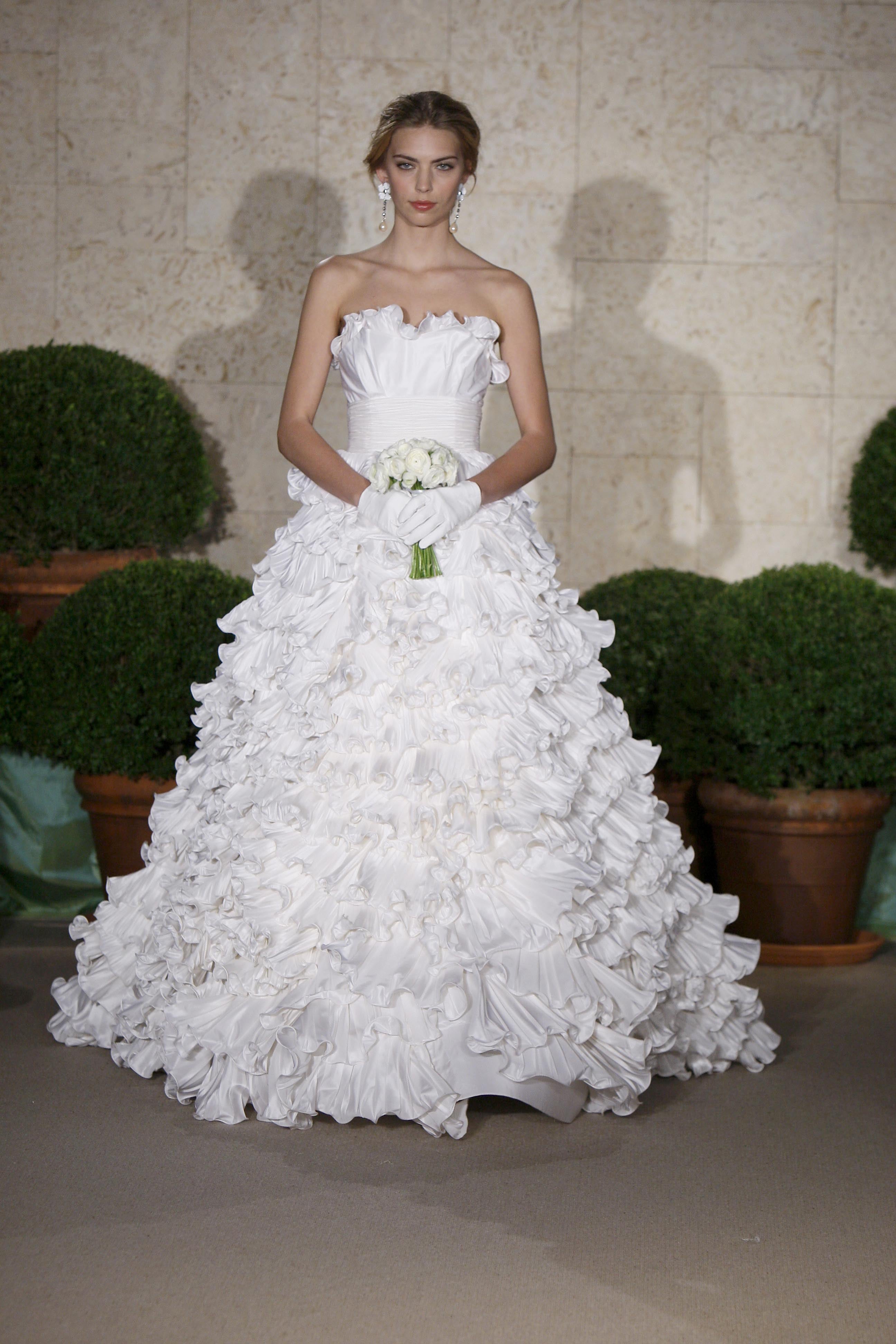 Oscar de la renta ruffles best sale
