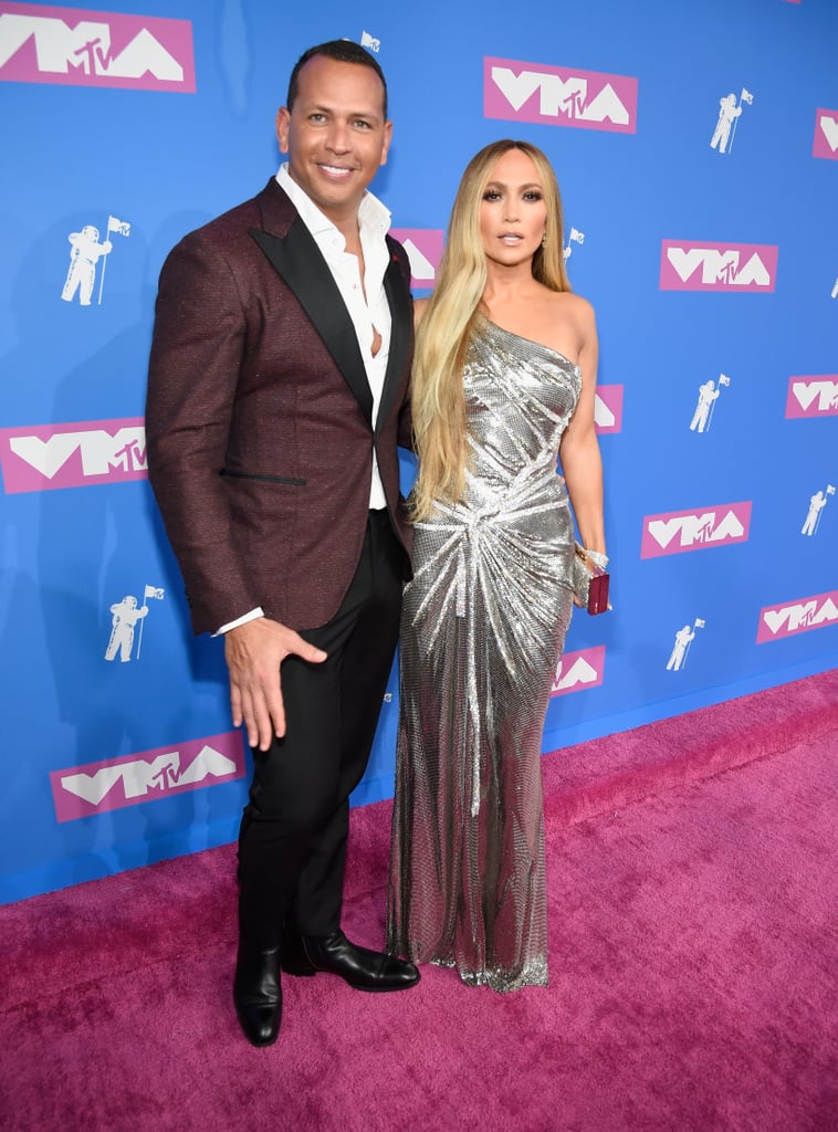 Jennifer Lopez and Alex Rodriguez at the VMAs 2018