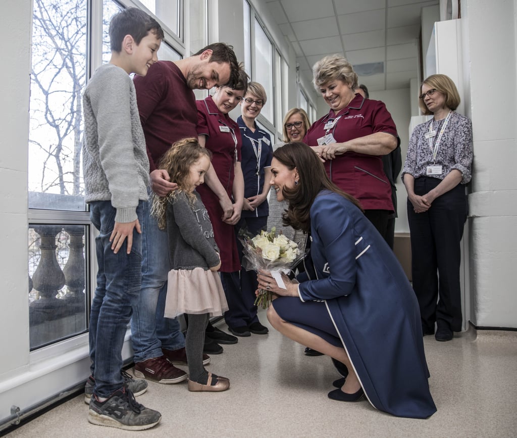 Kate Middleton Visits London Hospital February 2018