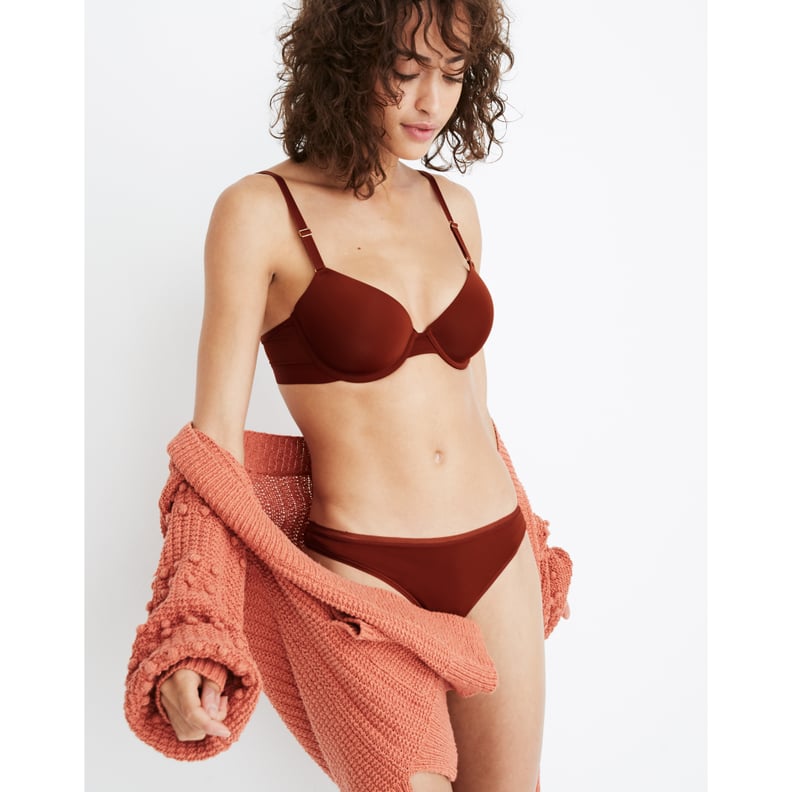 Madewell x Lively T-Shirt Bra and No-Show Thong