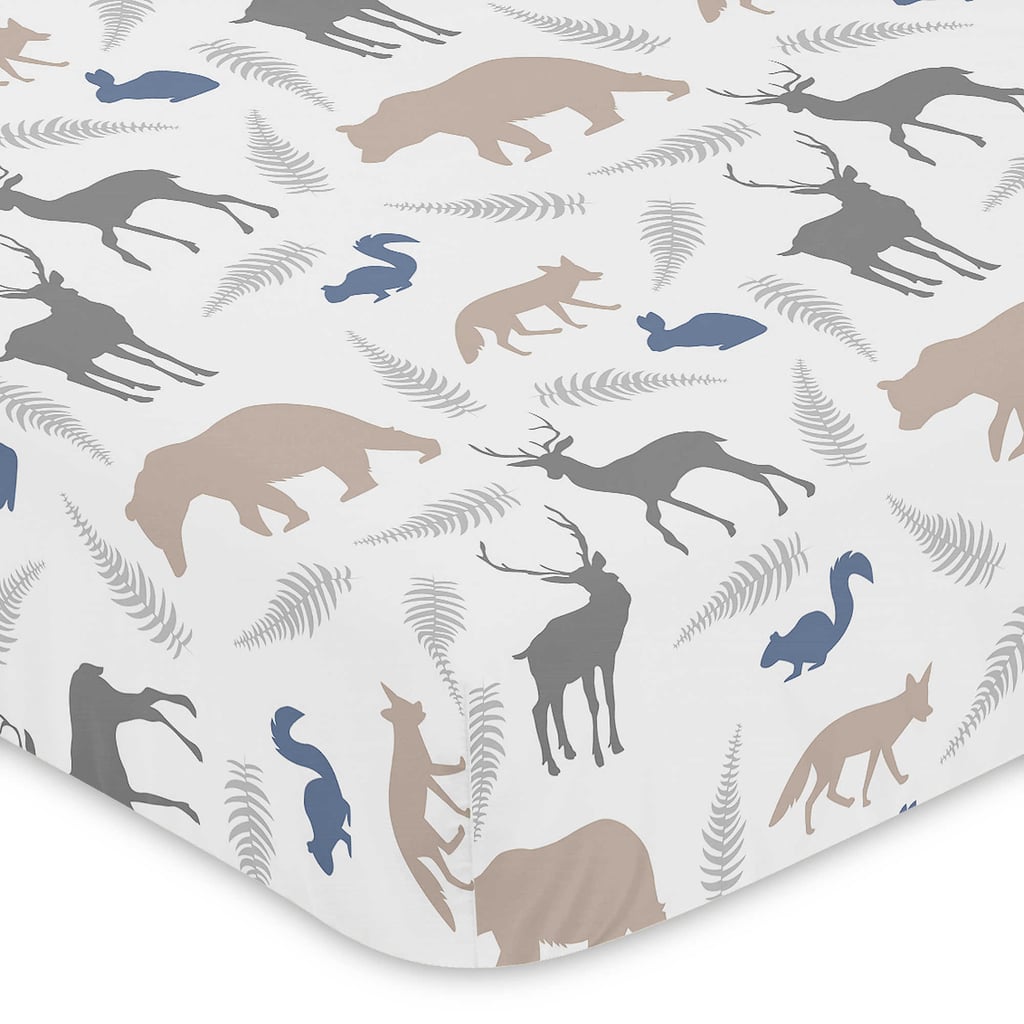 Sweet Jojo Designs Woodland Animals Fitted Crib Sheet AnimalPrint